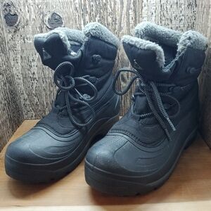Columbia Cascadian Trinity Black Winter Lined Snow Boots Women's Size 9.5